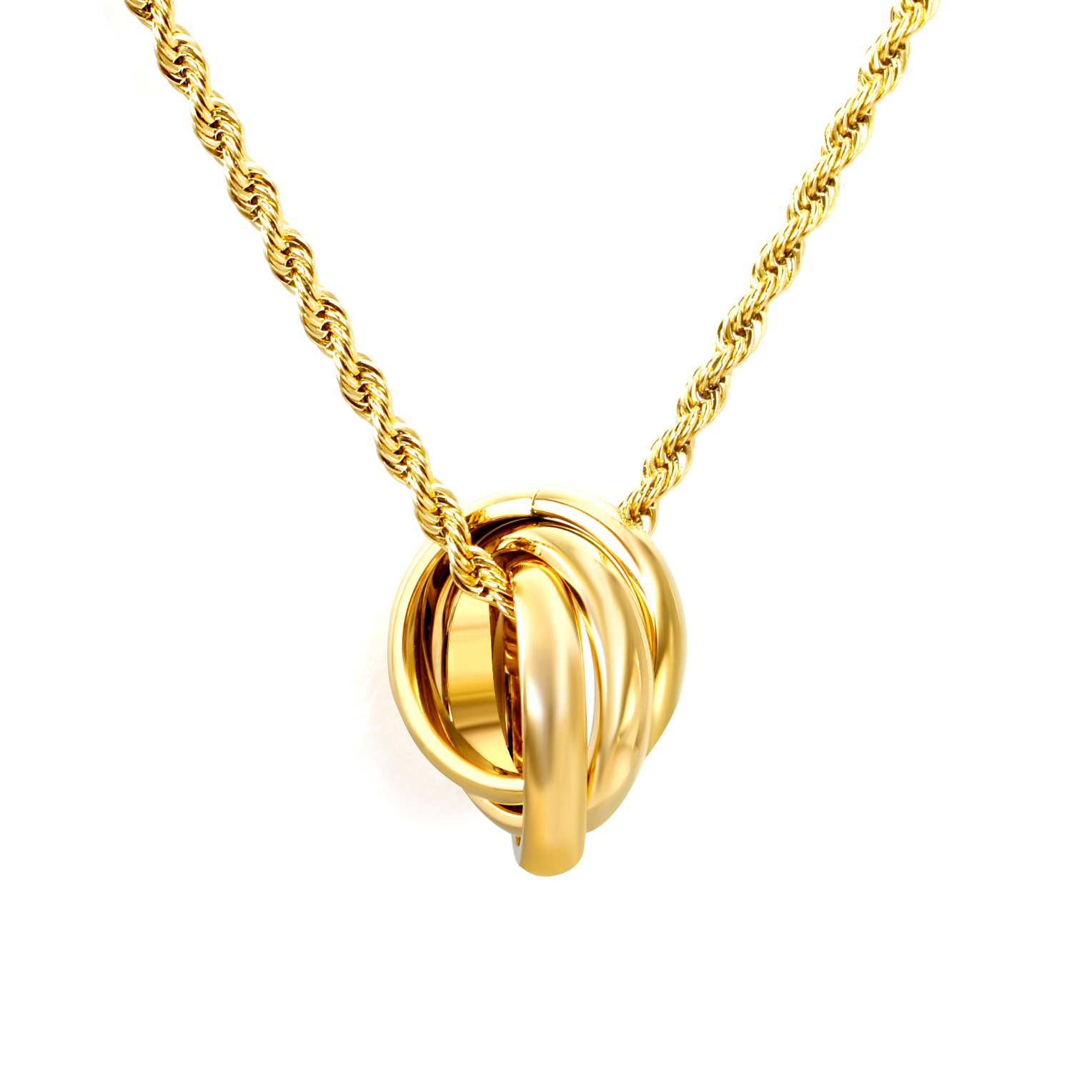18K Gold PVD Knot Necklace