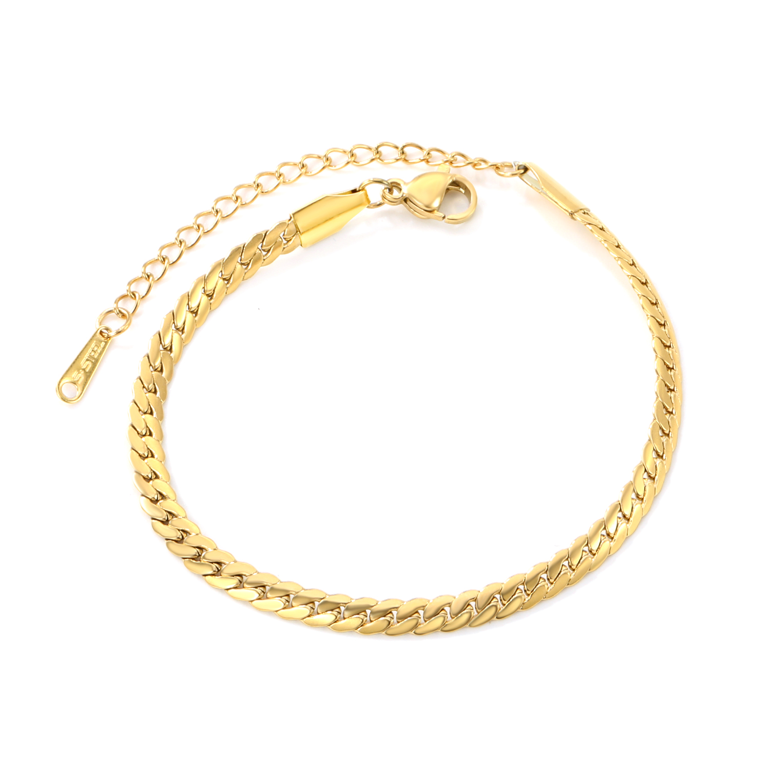 Gold Herringbone Bracelet | Tarnish-Free Chain Jewellery
